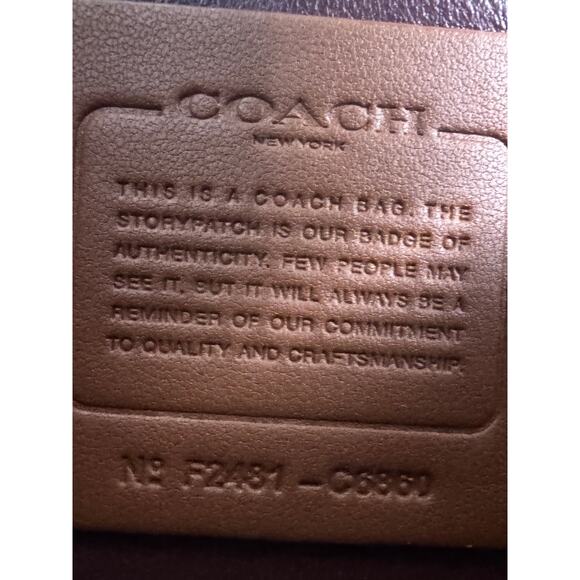 Coach Rogue Top Handle Bag Black/Oxblood With Charm - Picture 3 of 13